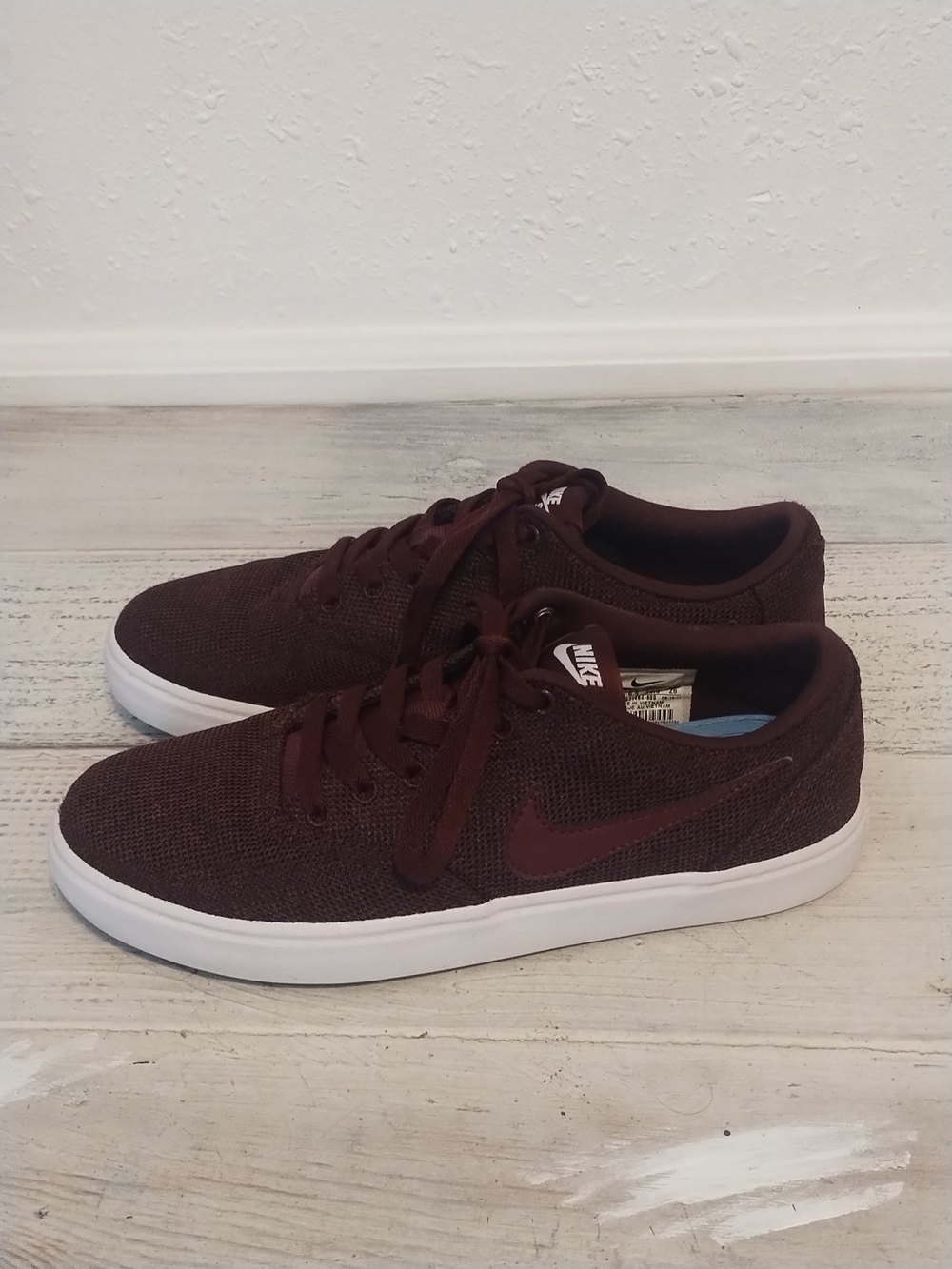 Nike Womens SB Check Solar 921464-600 Red Maroon Running Shoes Sneaker Burgundy'